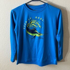 Boy Field & Stream Vibrant Blue Youth Shirt